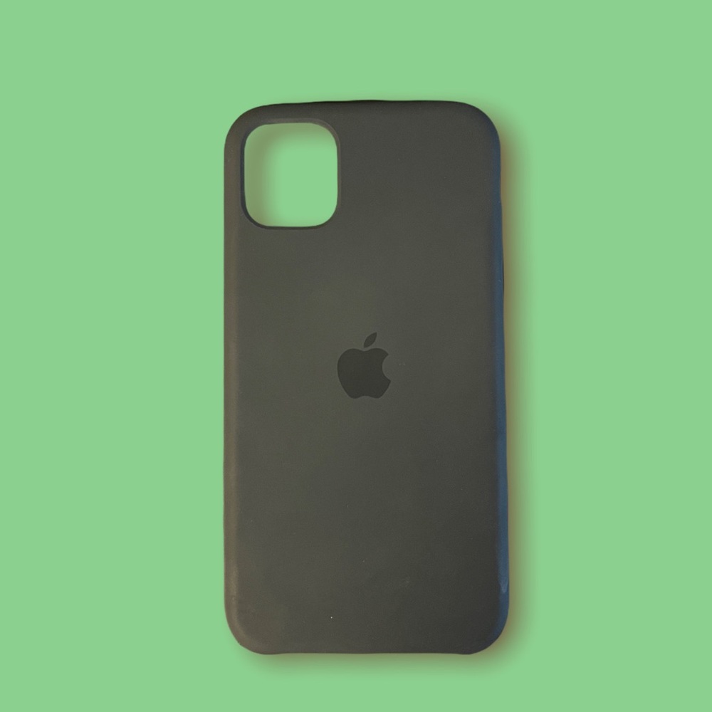 iPhone 11 Black Apple Silicone Case!